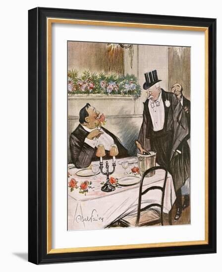 Replete Diners 1904-Abel Faivre-Framed Art Print