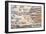 Replica Of Antique Madaba Map Of Holy Land-vvoevale-Framed Art Print