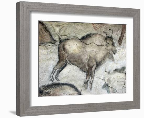 Replica of Cave Painting of Bison from Altamira Cave-null-Framed Giclee Print