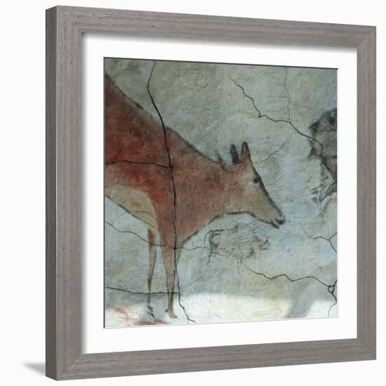 Replica of Cave Painting of Doe from Altamira Cave-null-Framed Giclee Print