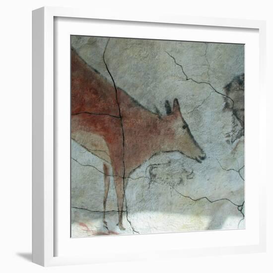 Replica of Cave Painting of Doe from Altamira Cave-null-Framed Giclee Print