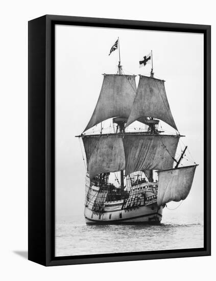 Replica of Mayflower Sailing-null-Framed Premier Image Canvas
