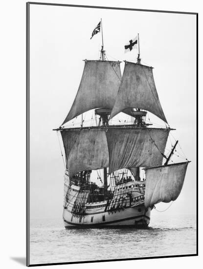 Replica of Mayflower Sailing-null-Mounted Photographic Print