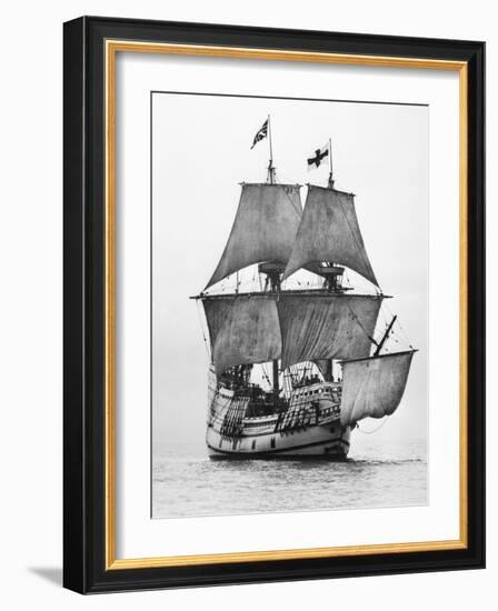 Replica of Mayflower Sailing-null-Framed Photographic Print