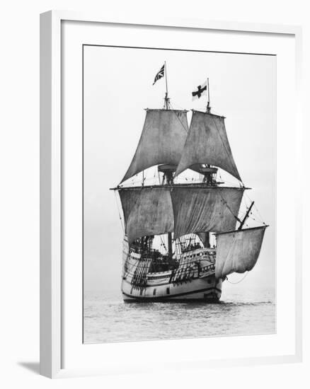 Replica of Mayflower Sailing-null-Framed Photographic Print