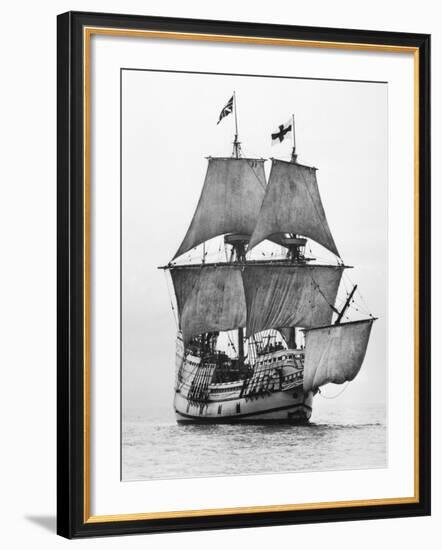 Replica of Mayflower Sailing-null-Framed Photographic Print