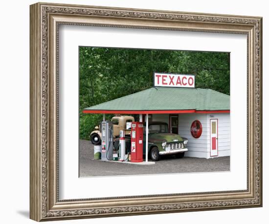 Replica of Old Texaco Station near St. John, Washington, USA-Charles Sleicher-Framed Photographic Print