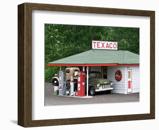 Replica of Old Texaco Station near St. John, Washington, USA-Charles Sleicher-Framed Photographic Print