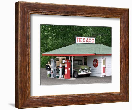 Replica of Old Texaco Station near St. John, Washington, USA-Charles Sleicher-Framed Photographic Print