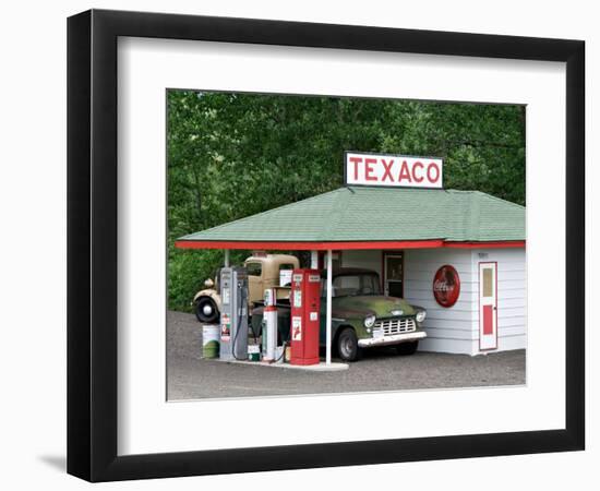 Replica of Old Texaco Station near St. John, Washington, USA-Charles Sleicher-Framed Photographic Print