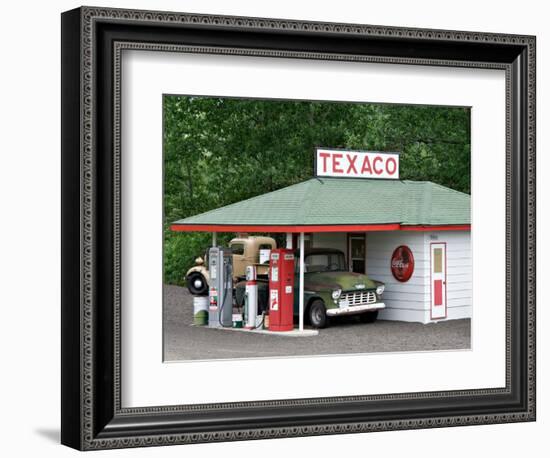 Replica of Old Texaco Station near St. John, Washington, USA-Charles Sleicher-Framed Photographic Print