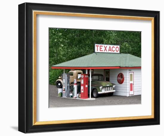 Replica of Old Texaco Station near St. John, Washington, USA-Charles Sleicher-Framed Photographic Print