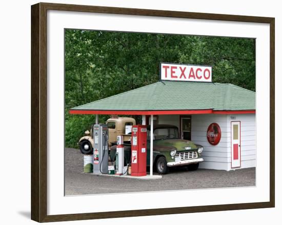 Replica of Old Texaco Station near St. John, Washington, USA-Charles Sleicher-Framed Photographic Print