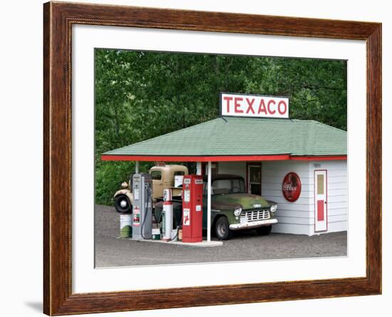 Replica of Old Texaco Station near St. John, Washington, USA-Charles Sleicher-Framed Photographic Print