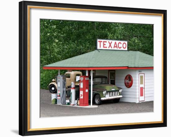 Replica of Old Texaco Station near St. John, Washington, USA-Charles Sleicher-Framed Photographic Print