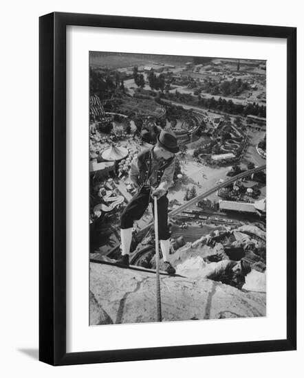 Replica of the Matterhorn, Climbed 9 Times Daily at Disneyland-Ralph Crane-Framed Premium Photographic Print