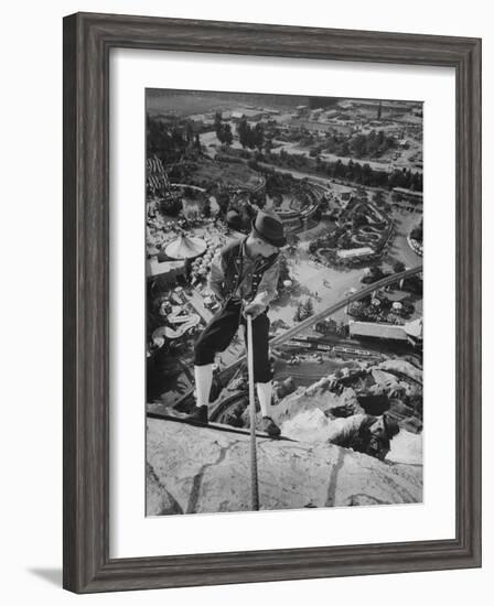 Replica of the Matterhorn, Climbed 9 Times Daily at Disneyland-Ralph Crane-Framed Photographic Print