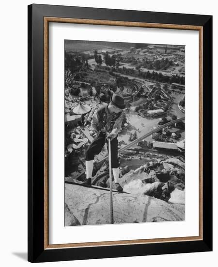 Replica of the Matterhorn, Climbed 9 Times Daily at Disneyland-Ralph Crane-Framed Photographic Print