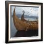 Replica Viking Ships, Oseberg and Gaia, Haholmen, West Norway, Norway, Scandinavia, Europe-David Lomax-Framed Photographic Print