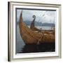 Replica Viking Ships, Oseberg and Gaia, Haholmen, West Norway, Norway, Scandinavia, Europe-David Lomax-Framed Photographic Print