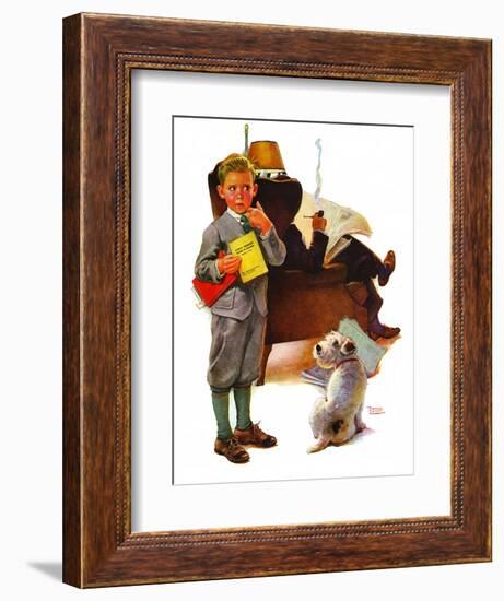 "Report Card,"March 25, 1939-Frances Tipton Hunter-Framed Giclee Print