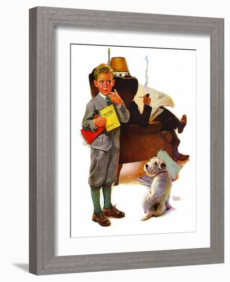 "Report Card,"March 25, 1939-Frances Tipton Hunter-Framed Giclee Print