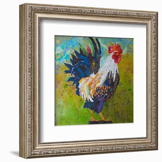 Report Card Rooster-null-Framed Art Print