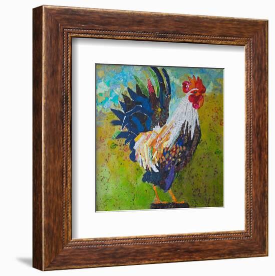 Report Card Rooster-null-Framed Art Print