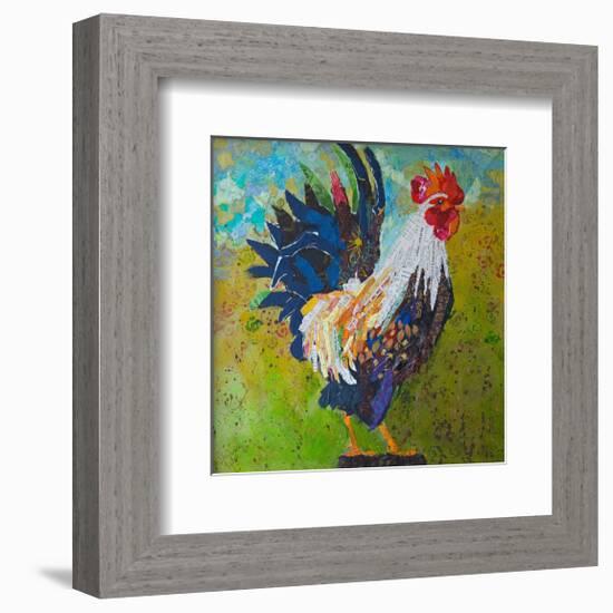 Report Card Rooster-null-Framed Art Print