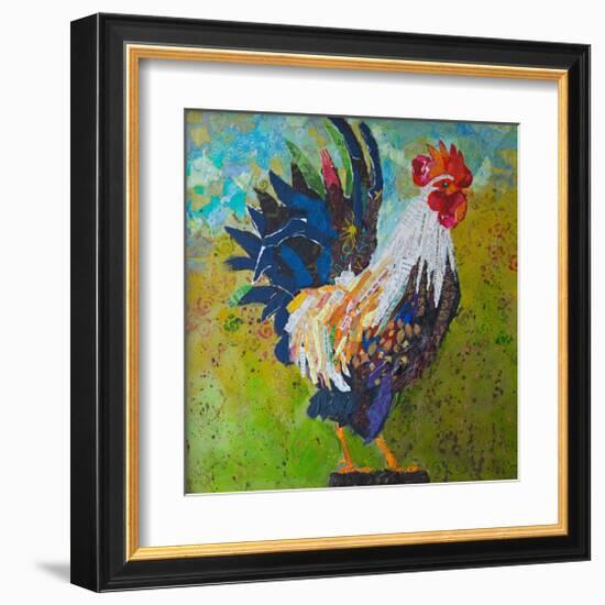 Report Card Rooster-null-Framed Art Print