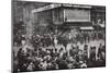 Reports of the sinking of the 'Titanic' arrive in New York, USA, April 1912-Unknown-Mounted Photographic Print