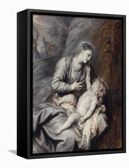 Repos Durant La Fuite En Egypte - the Rest on the Flight into Egypt Par Dyck, Sir Anthony Van (1599-Anthony Van Dyck-Framed Premier Image Canvas