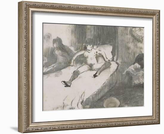 Repos sur le lit-Edgar Degas-Framed Giclee Print