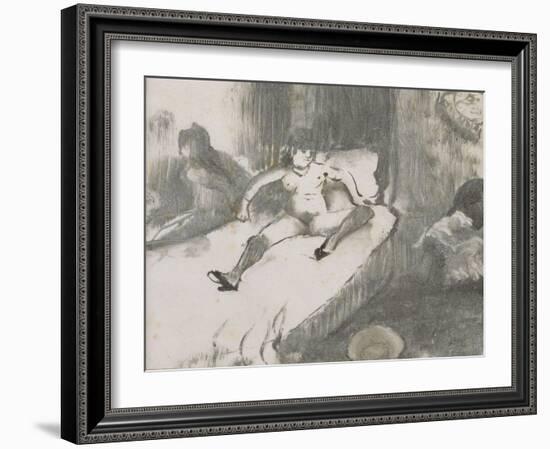 Repos sur le lit-Edgar Degas-Framed Giclee Print