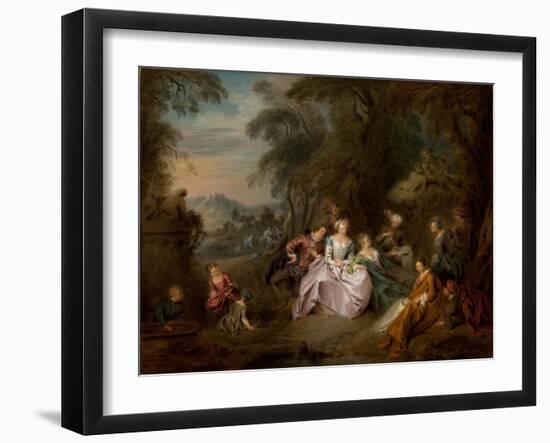 Repose in a Park-Jean-Baptiste Joseph Pater-Framed Giclee Print