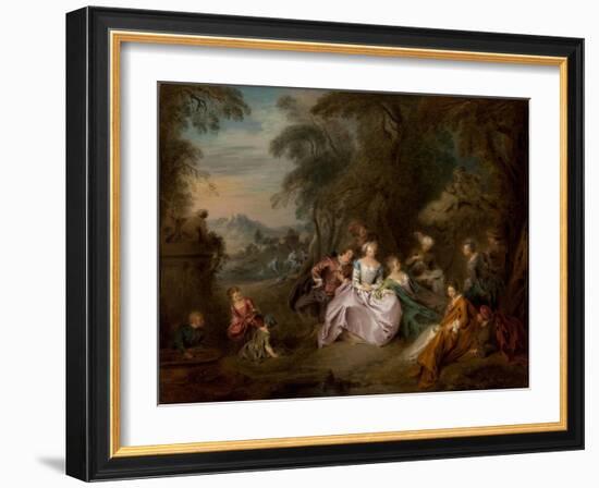 Repose in a Park-Jean-Baptiste Joseph Pater-Framed Giclee Print