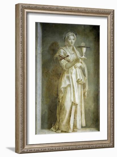 Representation of Faith, Detail from Stories of Virgin-Andrea del Sarto-Framed Giclee Print