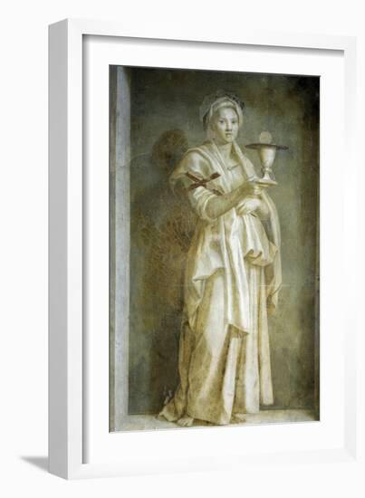 Representation of Faith, Detail from Stories of Virgin-Andrea del Sarto-Framed Giclee Print