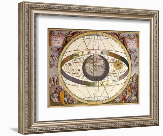 Representation of Ptolemy's System Showing Earth-Andreas Cellarius-Framed Photographic Print