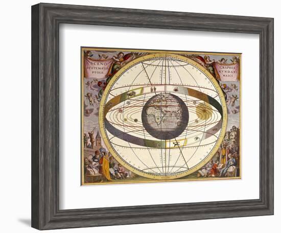 Representation of Ptolemy's System Showing Earth-Andreas Cellarius-Framed Photographic Print