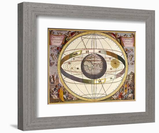 Representation of Ptolemy's System Showing Earth-Andreas Cellarius-Framed Photographic Print