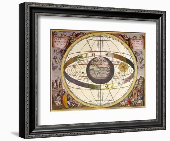 Representation of Ptolemy's System Showing Earth-Andreas Cellarius-Framed Photographic Print