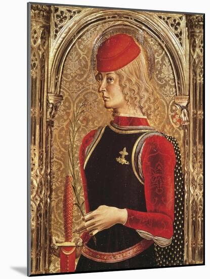 Representation of St George, Detail of the Altarpiece-Carlo Crivelli-Mounted Giclee Print