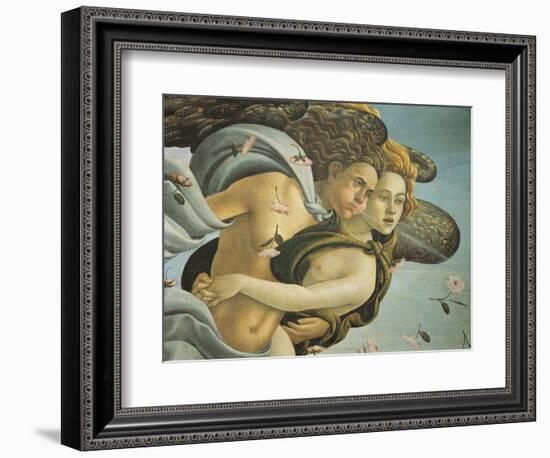 Representation of Wind, Detail from Birth of Venus, 1484-Sandro Botticelli-Framed Giclee Print