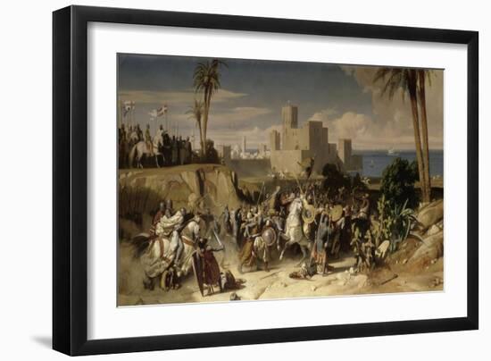 Reprise de Beyrouth occupée par les troupes du sultan Saladin, par Amaury de Lusignan (futur-Alexandre Hesse-Framed Giclee Print