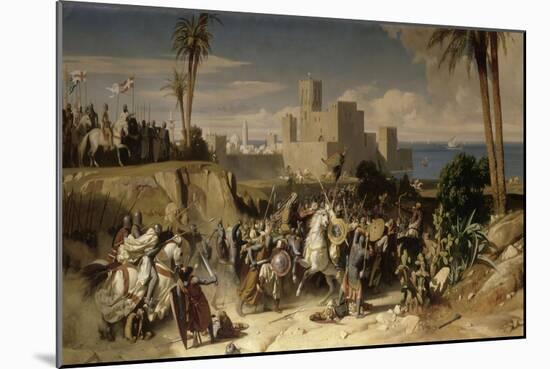 Reprise de Beyrouth occupée par les troupes du sultan Saladin, par Amaury de Lusignan (futur-Alexandre Hesse-Mounted Giclee Print