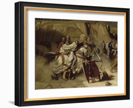 Reprise de Beyrouth occupée par les troupes du sultan Saladin, par Amaury de Lusignan (futur-Alexandre Hesse-Framed Giclee Print