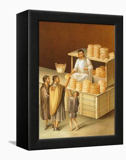 Reproduction of a Fresco Depicting a Baker, from the Houses and Monuments of Pompeii-Fausto and Felice Niccolini-Framed Premier Image Canvas