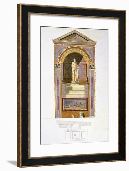 Reproduction of a Fresco Depicting a Nymphaeum-Fausto and Felice Niccolini-Framed Giclee Print