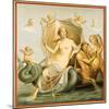 Reproduction of a Fresco Depicting Galatea, from the Houses and Monuments of Pompeii-Fausto and Felice Niccolini-Mounted Giclee Print